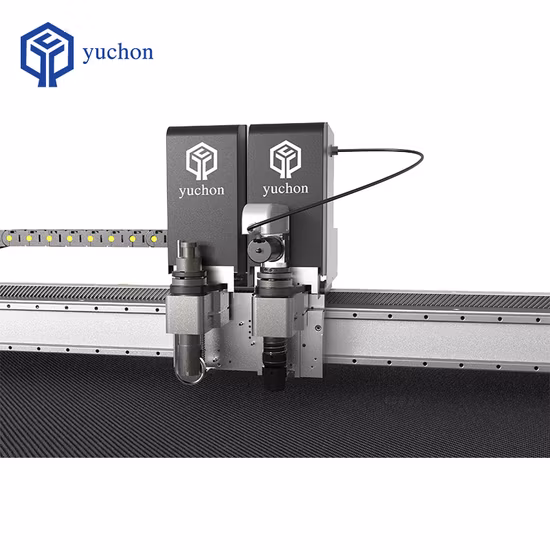 Cortador de faca redonda CNC automático para vestuário, tecido não tecido, tecido, pele/tela, PVC, máquina de corte oscilante digital, preços de fábrica